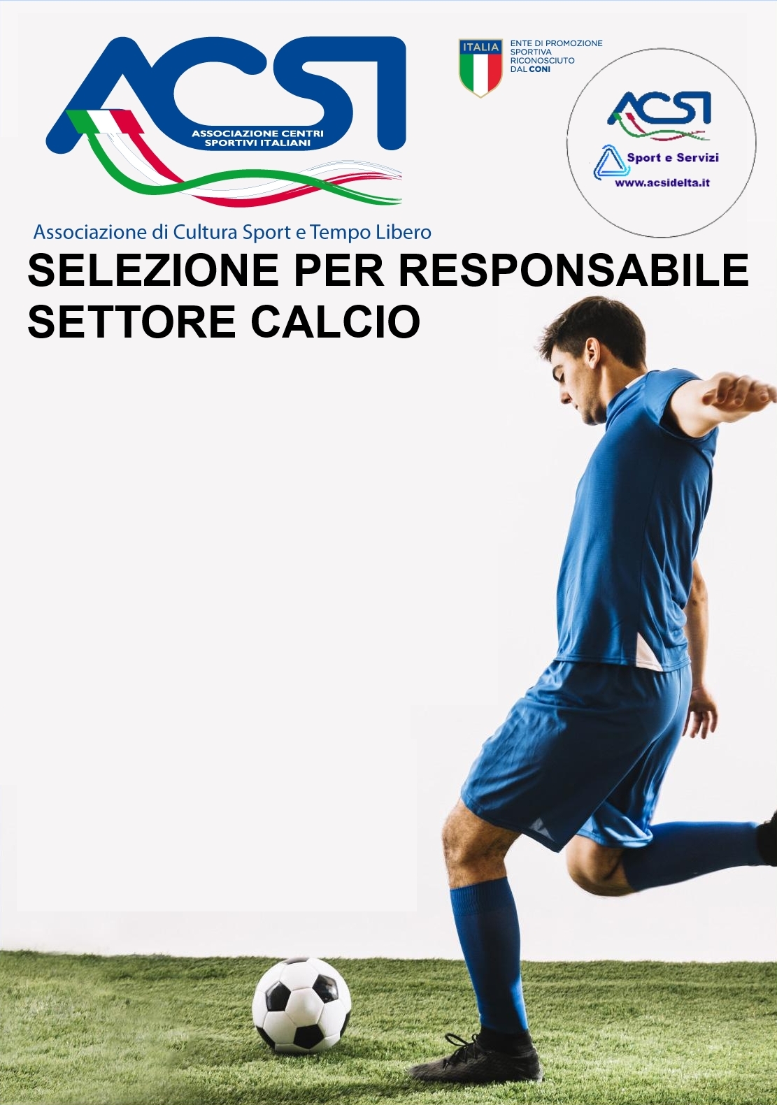 SELEZIONE PER RESPONSABILE SETTORE CALCIO