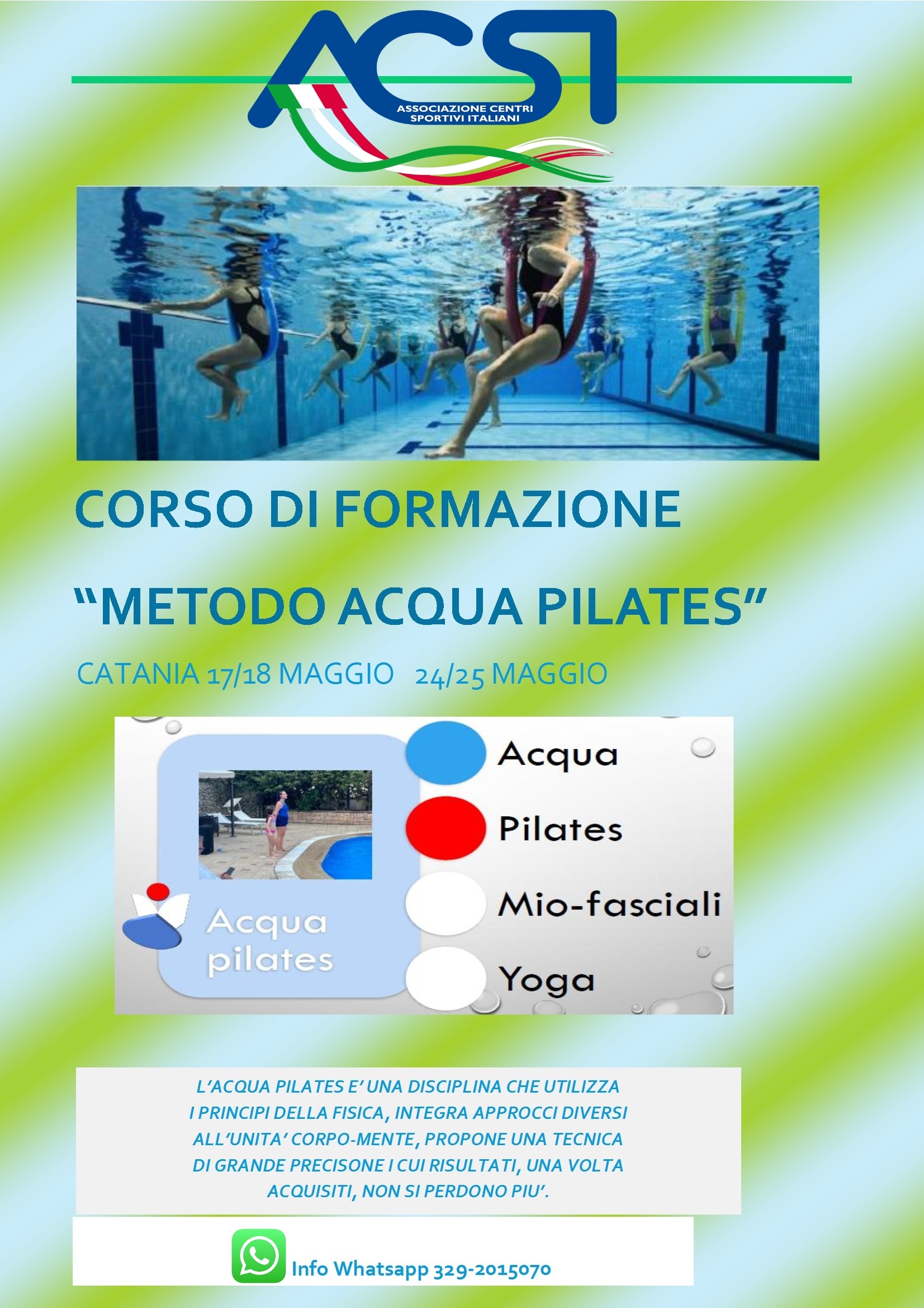 CORSO PER ISTRUTTORI ACQUA PILATES